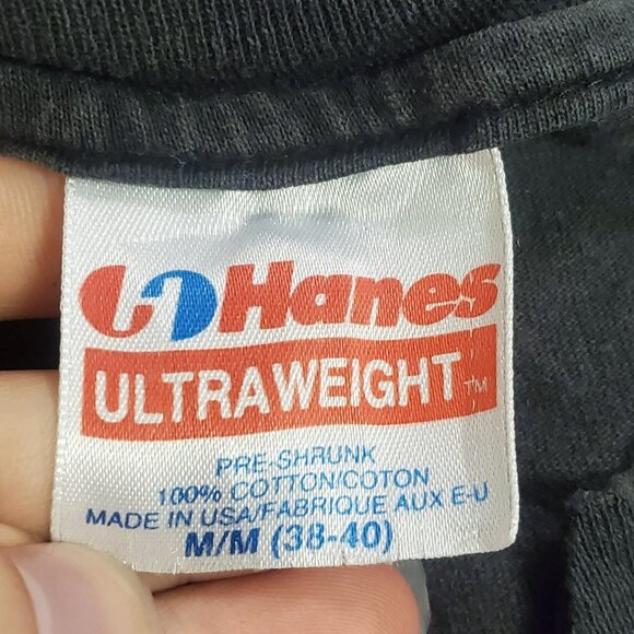 Vintage Hanes Mens 1993 Led Zeppelin Graphic T Shirt Size M Rock Band Music - Picture 4 of 10